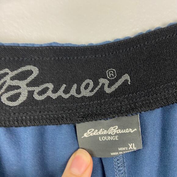 Eddie Bauer Louge Shorts Blue Casual Sleep Drawstring Pull On Pockets Size‎ XL - Picture 7 of 11